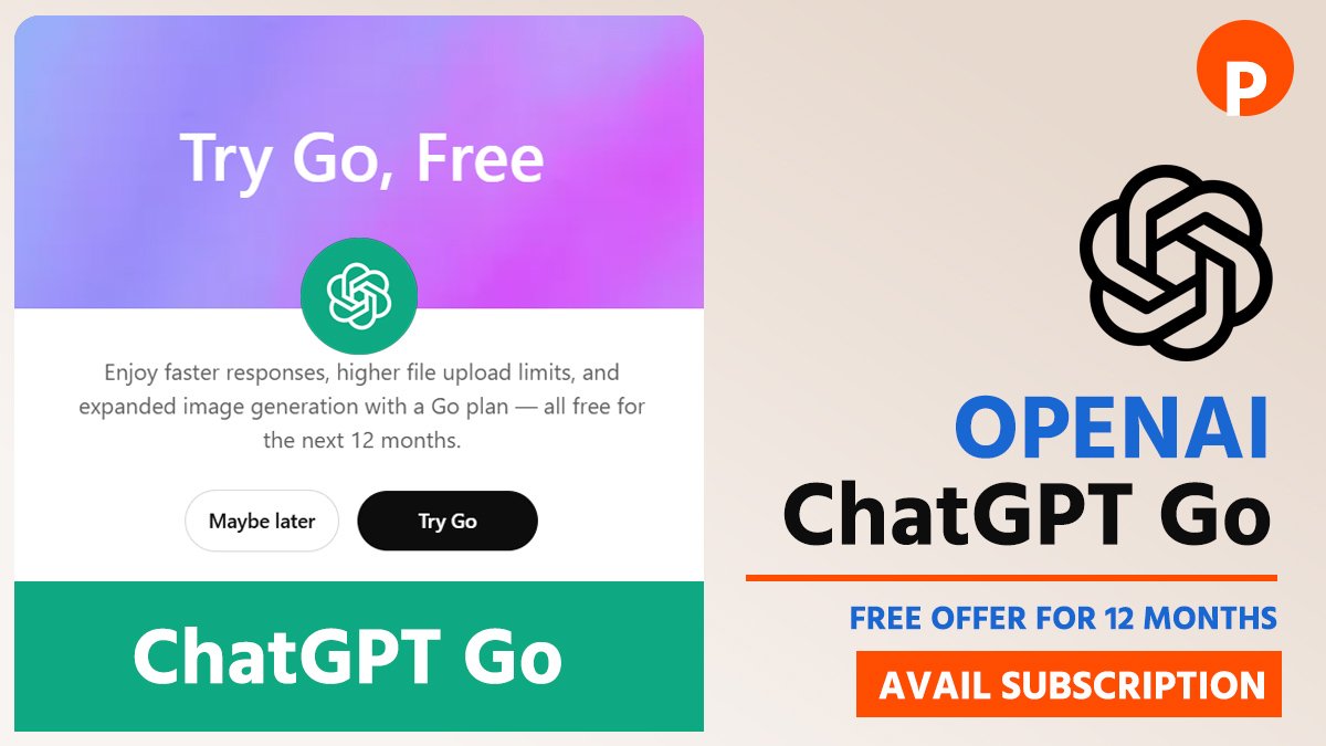 ChatGPT Go Free Offer for 12 months in India: How to Avail this Free Upgrade Subscription through Payment