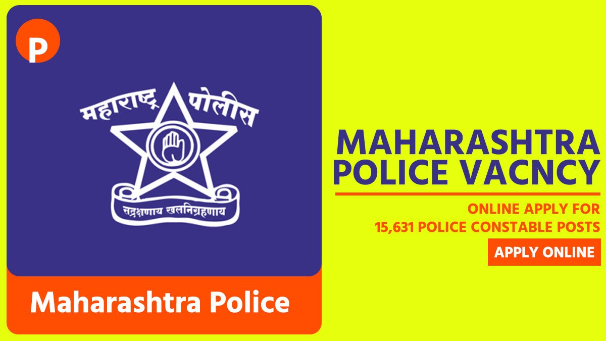 Maharashtra Police Constable Recruitment 2025, Online Apply for 15,631 Police Constable Posts