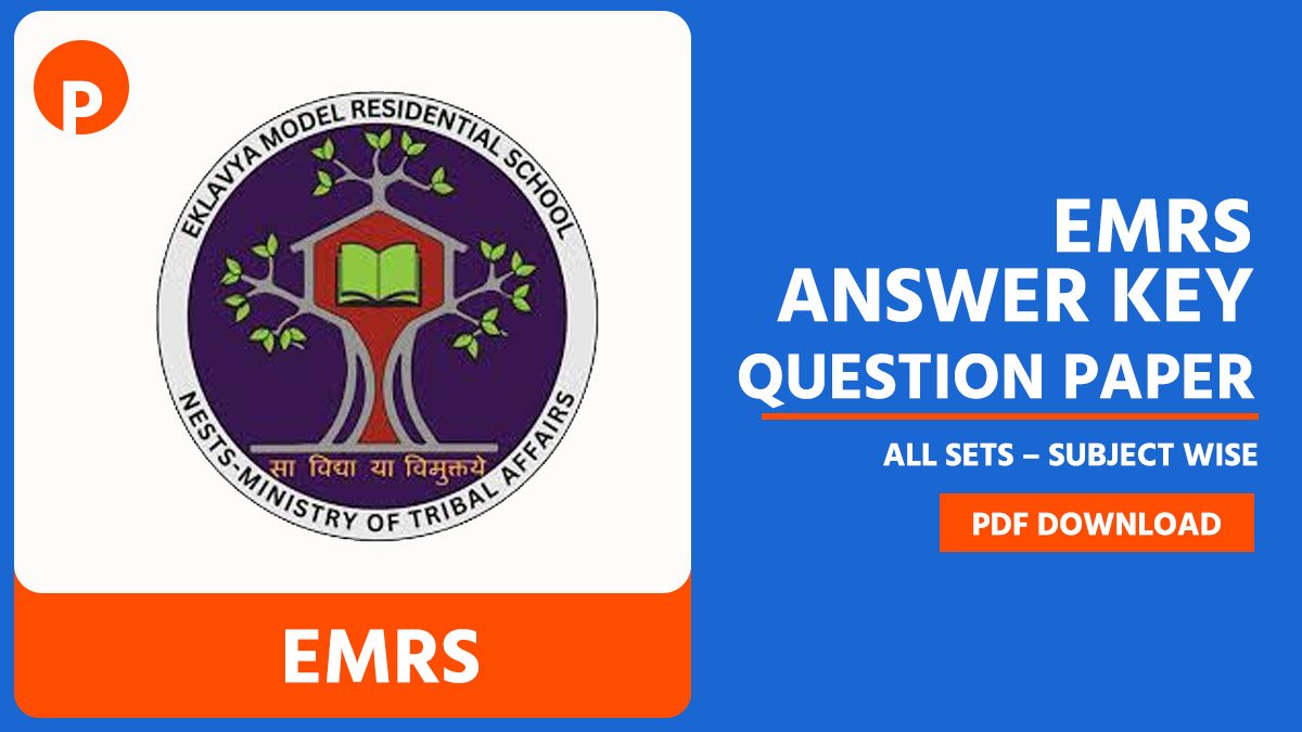 EMRS Answer Key & Question Paper
