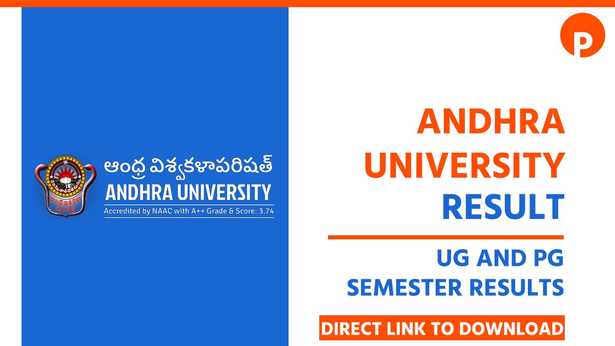 Andhra University Result 2026 at andhrauniversity.edu.in, 1st and 2nd Semester Result - Direct Link to Download