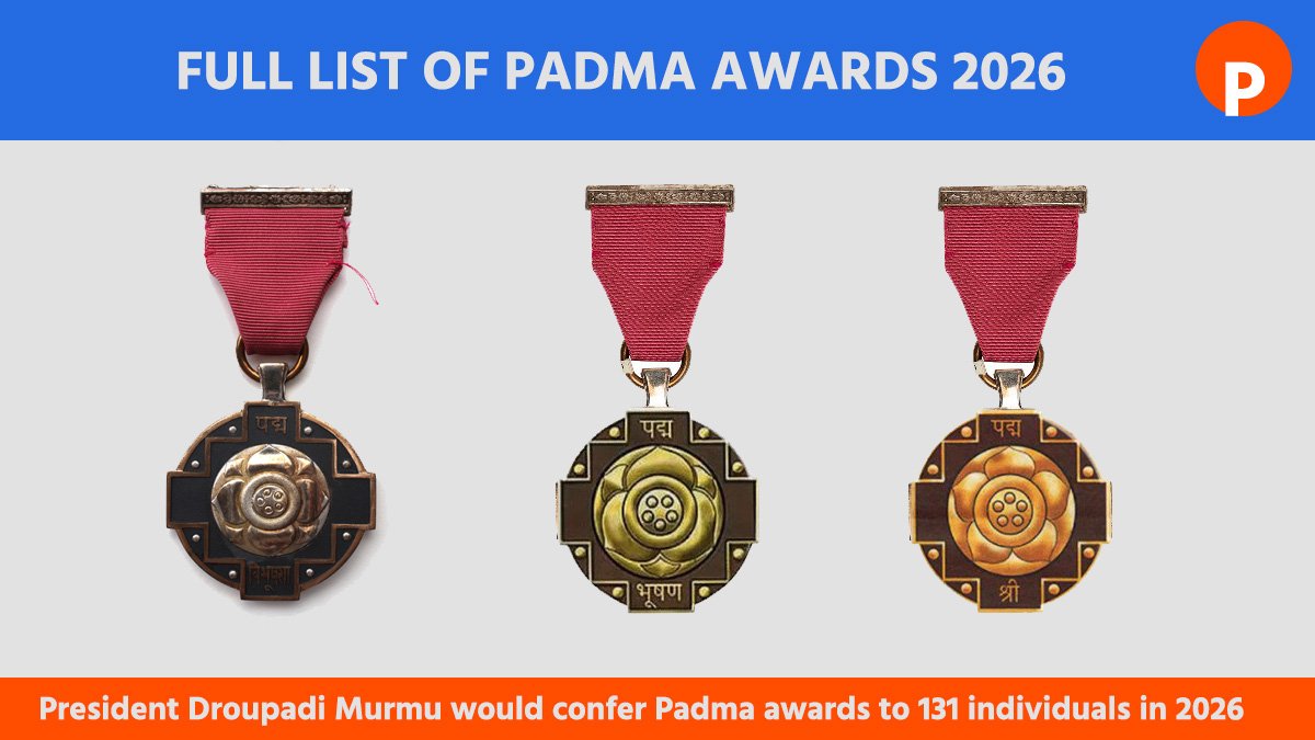 Full list of Padma Awards 2026