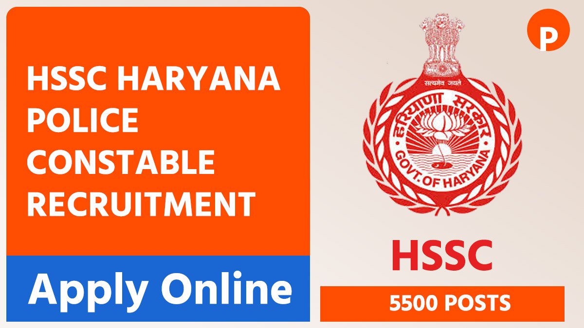 HSSC Haryana Police Constable Recruitment 2026, Online Apply for 5500 Posts