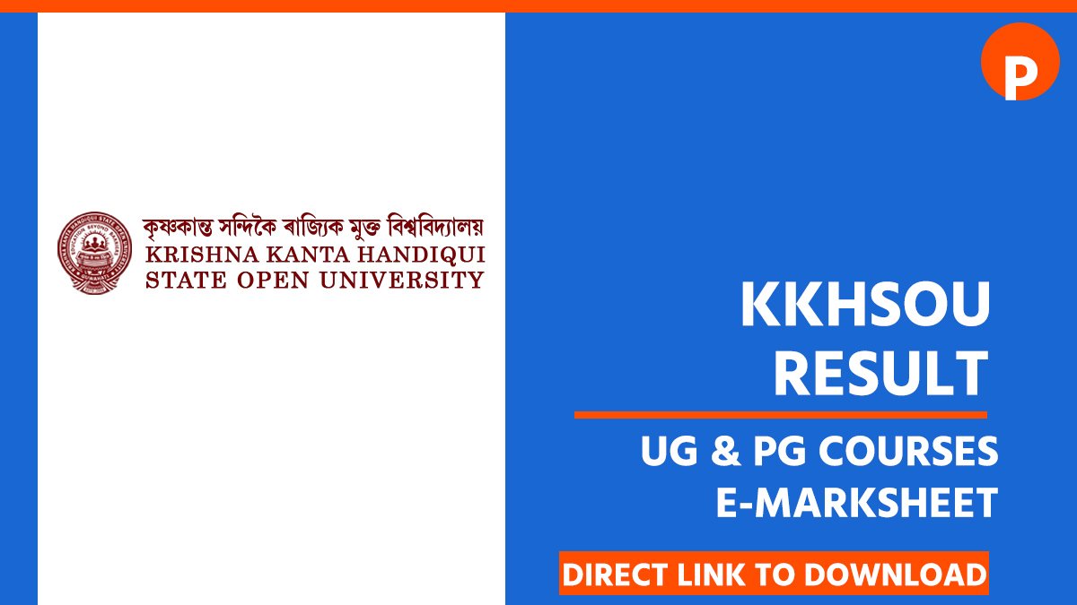 KKHSOU Result 2026 (With Marksheet) at kkhsou.ac.in, BA, B.Com, MA 6th Semester Result – Direct Link to Download