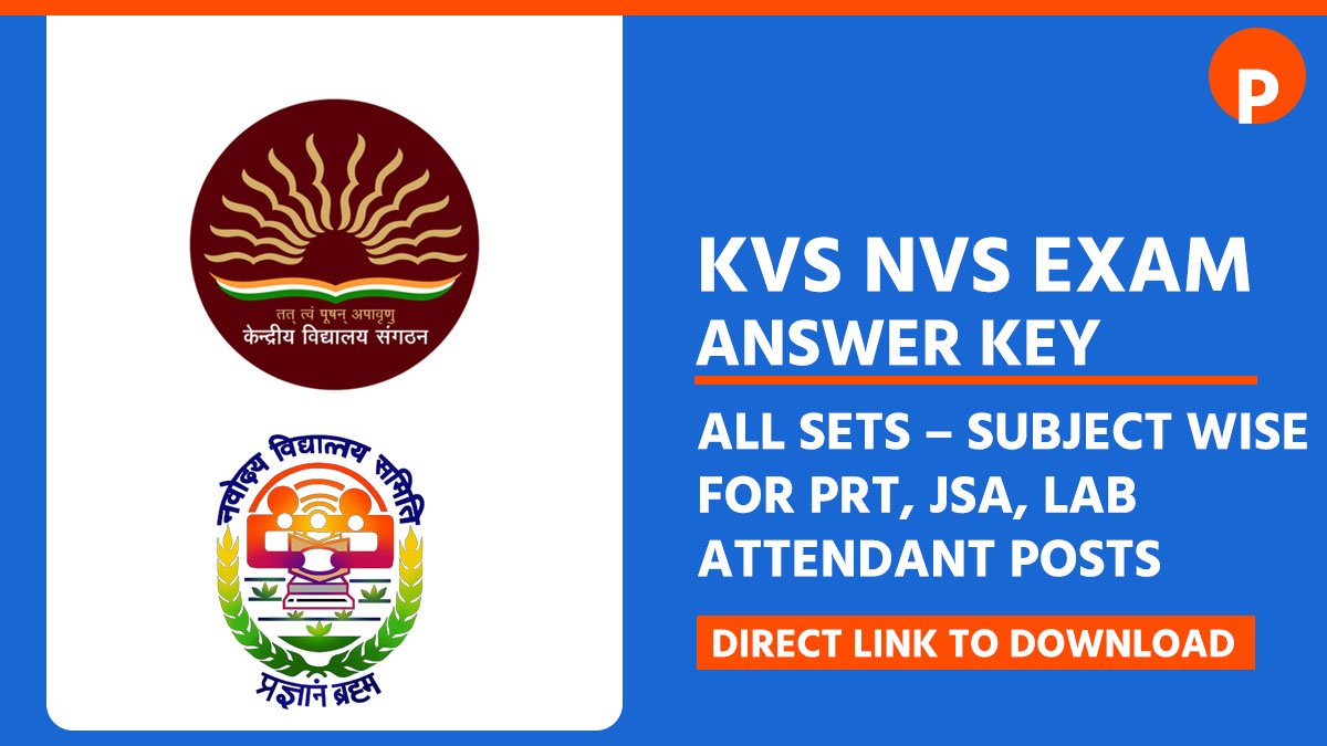 KVS NVS Answer Key 10 January 2026 (Unofficial), All Sets – Subject Wise for PRT, JSA, Lab Attendant Posts