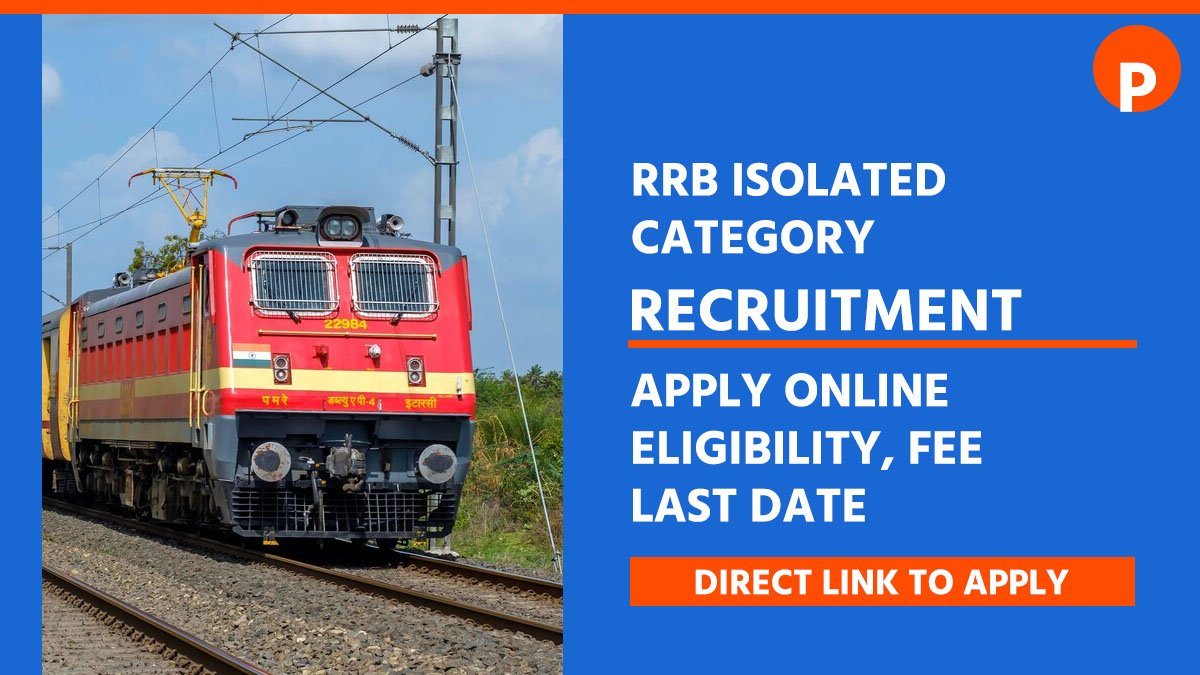 RRB Isolated Category Recruitment 2026 - Apply Online for 312 Posts